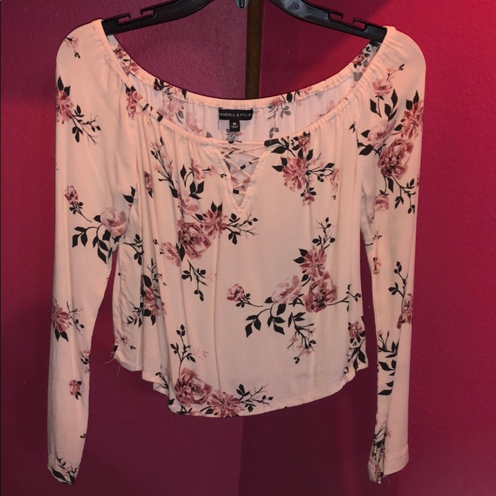 Floral Off the Shoulder Shirt